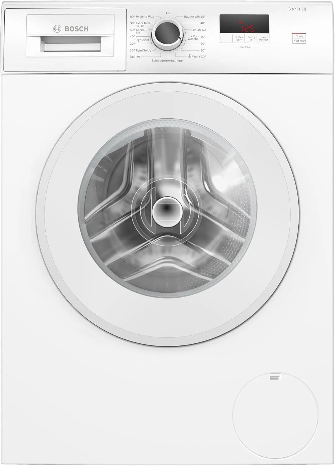 Bosch Waschmaschine WGE02420 1400, Gewicht 7 kg, SpeedPerfect, Nachlegefunktion, AquaStop, Serie 2, Frontbeladung, UpM, besonders hygienisch