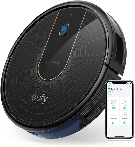 Saugroboter 15C, 1300Pa Saugkraft, eufy by Anker RoboVac, mit WLAN Funktion, BoostIQ, extrem flaches Design, Geräuscharmer Betrieb