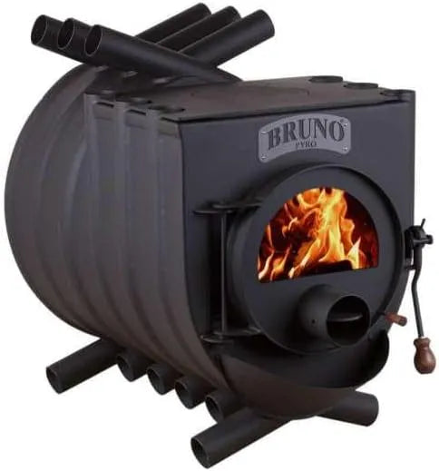 Warmluftofen mit 22 kW Werkstattofen BRUNO, Pyro IV mit Herdplatte