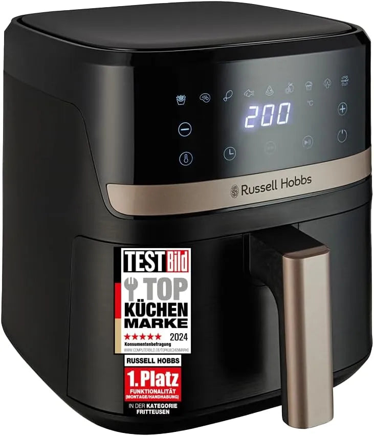 Russell Hobbs Heißluftfritteuse 27610-56, L 4,3L Rapid AirFryer, 9 Betriebsprogramme, Fritteuse ohne Öl, sehr kleines Gehäuse, sehr leise, SatisFry