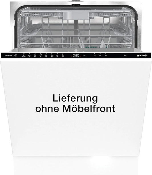 Gorenje Geschirrspüler GV 663 C60, 60 cm Spülmaschine, 3 in 1 Funktion, 16 Maßgedecke, 3 Körbe, 8 Betriebsprogramme, Vollintegrierbarer, Speed Wash