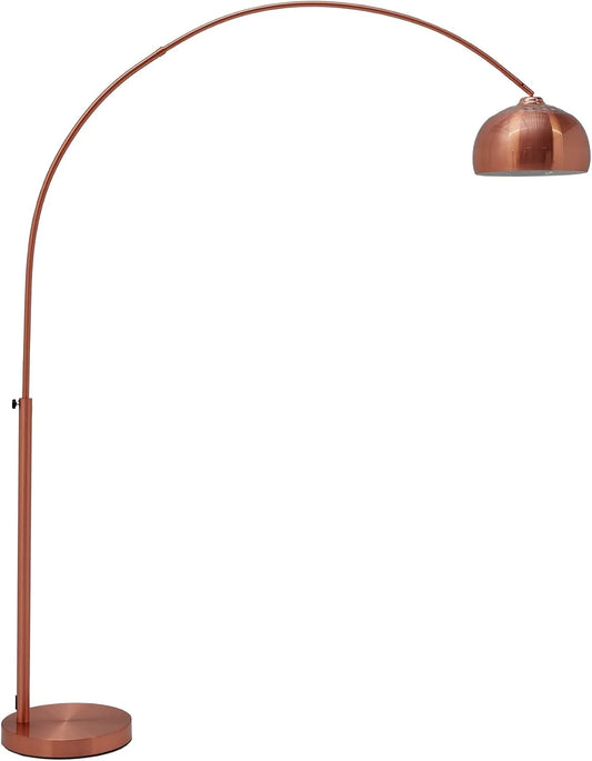 Design Bogenlampe Lounge Deal Kupfer Marmorfuss 170 Invicta Interior, 210cm ausziehbar