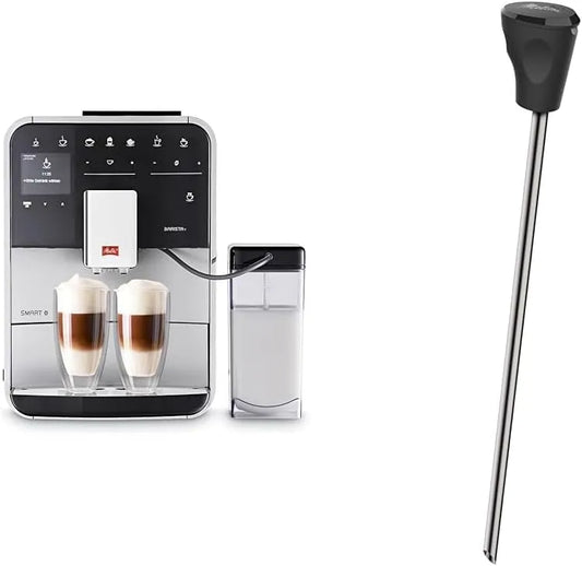 Melitta Kaffeevollautomat F830-101, Caffeo Barista T Smart, mit Milchbehälter, Smartphone-Steuerung mit Connect App, Edelstahl, Silber