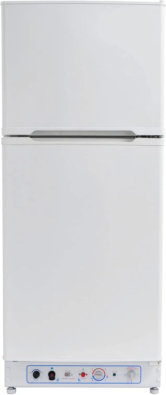 Kühlschrank Gas/230V Smad Gas, Spannung 230V, Kühl-Gefrierkombination 175L, Fassungsvermögen 175L, mit Gefrierfach, für Ferienhaus Garage Wohnzimmer