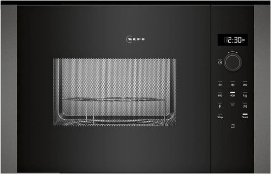 Neff Mikrowelle HLAGD53G0, N 50, Einbau mit Grill, Einfache Bedienung durch Drehknebel und LED-Display Plus, Automatikprogramme