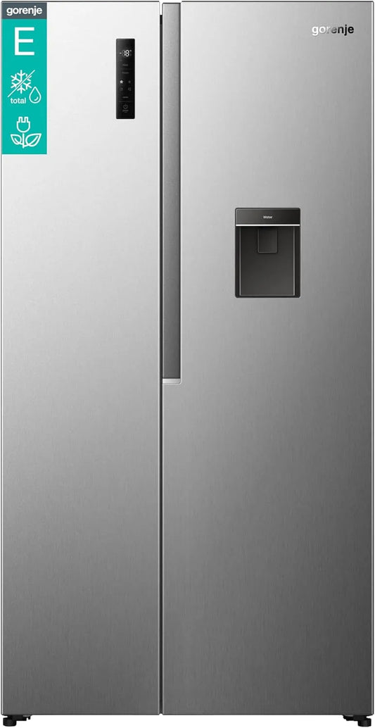 Gorenje Kühl-Gefrierkombination NRS917E41XWD, Fassungsvermögen 541L, Multiflow 360°, in freistehender Ausführung, Wasserspender, SuperCool, BxHxT