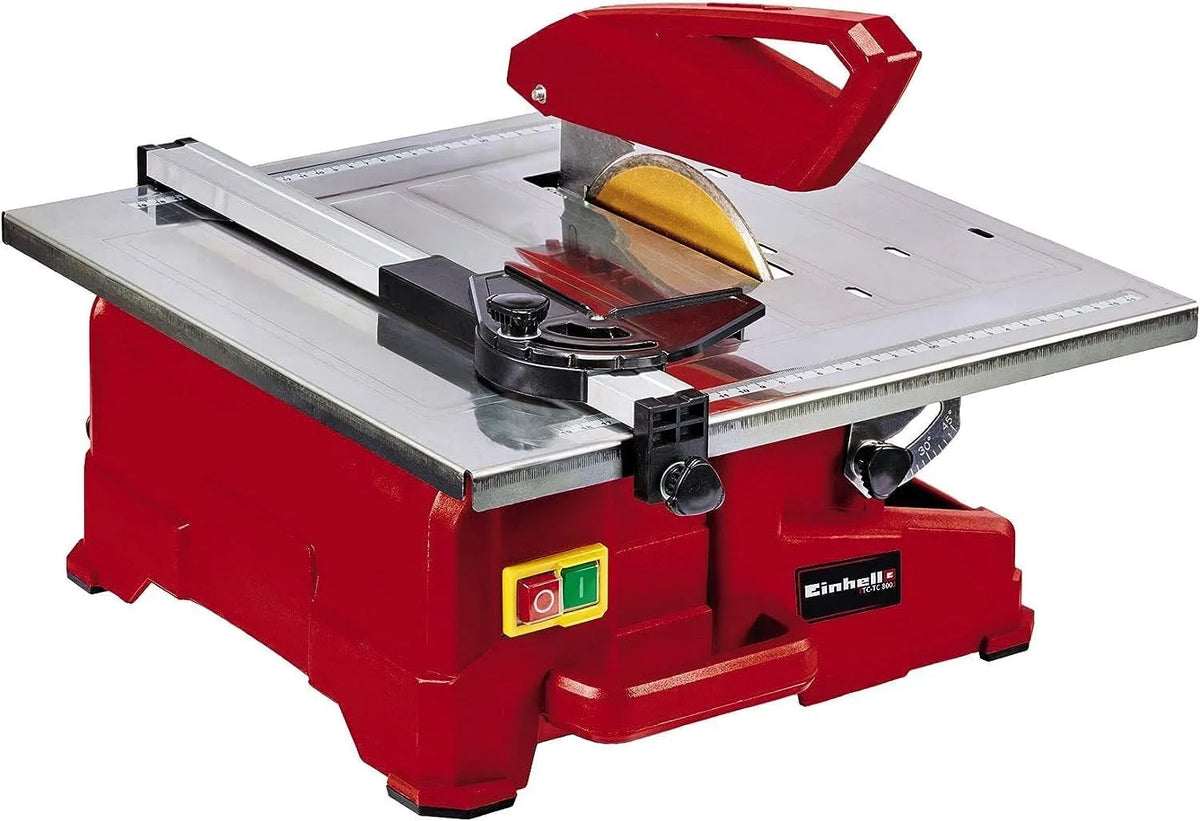 Einhell Modell, Fliesenschneidmaschine TC-TC 800 min-1, 2.950, neigbarer Edelstahltisch mit Winkelskala, inklusive. Diamanttrennscheibe Ø 180