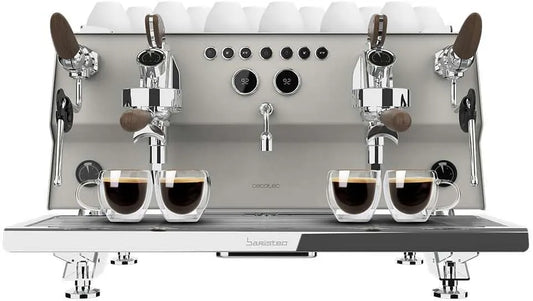 Cecotec Kaffeemaschine, 15 Bar Pumpe, Fassungsvermögen 1,7L Wassertank und Tassenwärmer, Espresso Barista Baristeo Intima, Vorbrüh-System