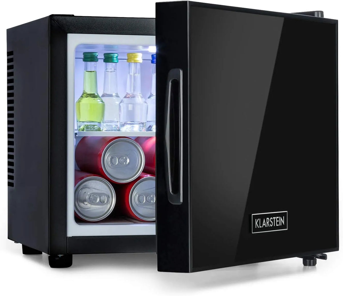 Klarstein Kühlschrank, Maße 33,5 x 30 x 34 cm, 10 Liter Fassungsvermögen, Kühlung: 12-18 °C, Frosty Mini, in freistehender Ausführung, BxHxT