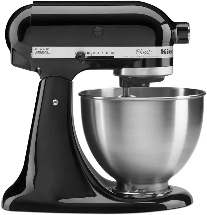 KitchenAid Standmixer K45SS, Fassungsvermögen 4,5 l, Classic Series mit Kippkopf, Onyx-in Schwarz
