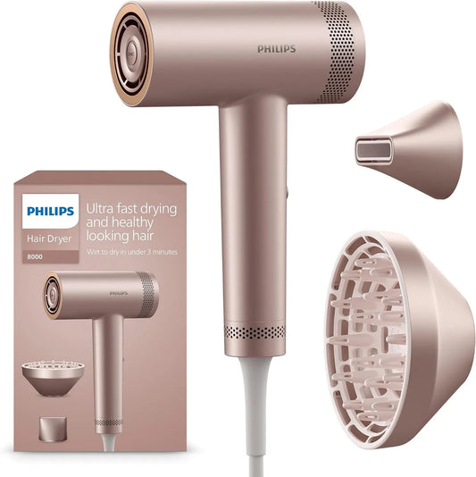 Philips Modell, Hochgeschwindigkeits-Haartrockner Serie, ThermoShield Advanced 8000 BHD837/10, Ionic, Leistung 1400 W, Kopfhautpflege
