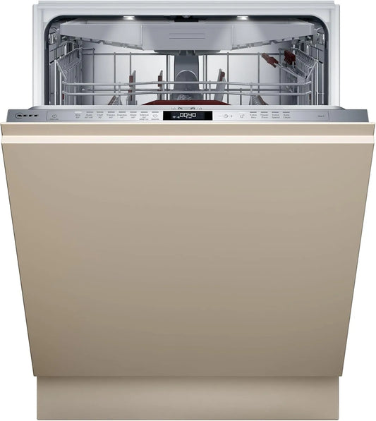 Neff Geschirrspüler S257ECX14E, starke Reinigung mit Chef 70°C, Breite 60 cm, N 50, Smarter XXL Vollintegriert, ckschublade, leise, Time Light