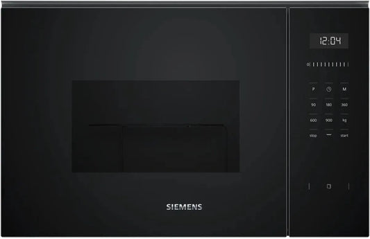 Siemens Mikrowelle BE555LMB1 iQ500, Maße 59 x 38 cm, Leistung 900 W, Fassungsvermögen 25 L Garraum Edelstahl, cookControl 8 Automatikrogramme