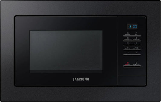Samsung Mikrowelle MG20A7013CB/EG, Leistung 850 W, Fassungsvermögen 20 l Garraum, Kleines Mikrowellengerät für 28 cm Nischen, EG Einbau mit Grill