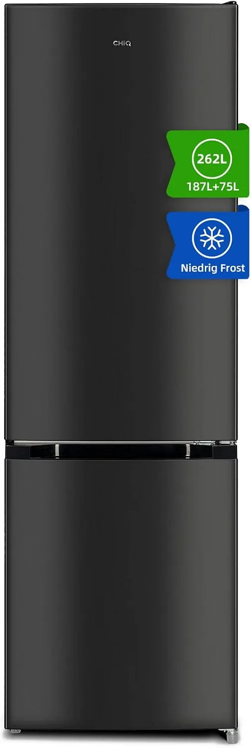 Kühlschrank FBM260L CHIQ Freistehender, Kühl-Gefrierkombination, CHIQ Freistehender mit Gefrierfach 260L, Maße 176 x 54 x 55 cm, Frischhalteboxen groß