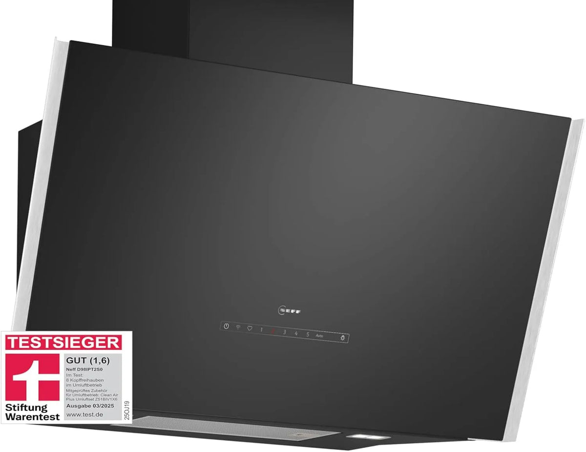 Neff Dunstabzugshaube D98IPT2S0, 90 cm breit, Made in Germany, Automatischer Luftsensor, Touch Control, N 90, Smarte Wandesse, zur Wandmontage