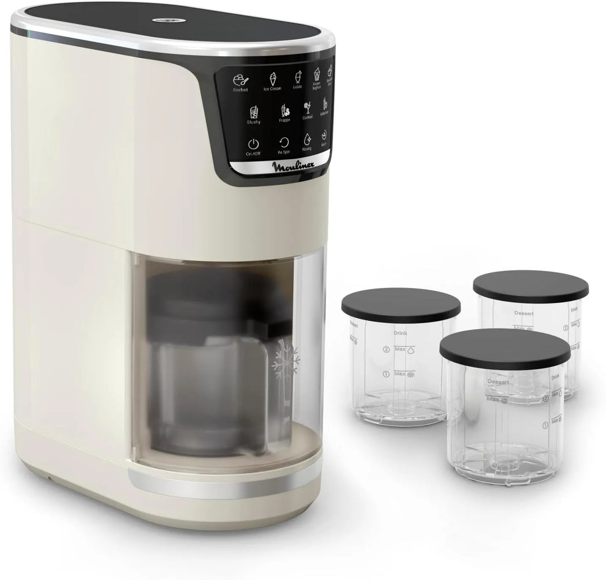 Moulinex Kühlschrank MJ602AF0, 10 Betriebsprogramme in 1, Reinigung mit automatischem Spülen, Technologie 1 Step Perfector, Dolci