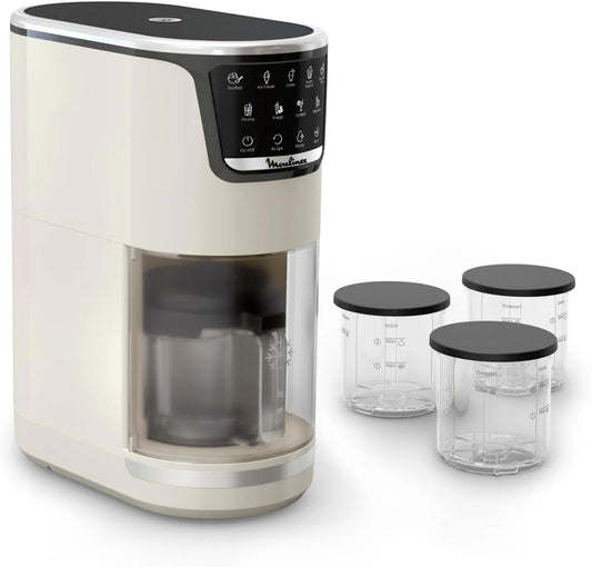 Moulinex Kühlschrank MJ602AF0, 10 Betriebsprogramme in 1, Reinigung mit automatischem Spülen, Technologie 1 Step Perfector, Dolci