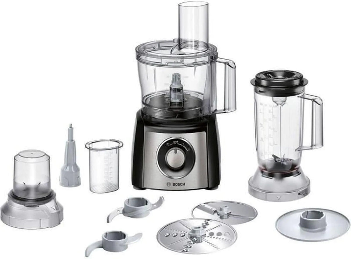 Bosch Küchenmaschine MCM3501M, MultiTalent 3, 800 Watt, Edelstahl, in Schwarz