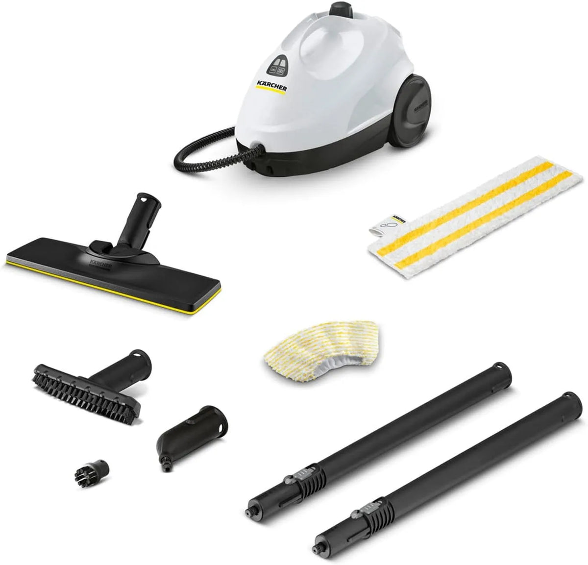 Kärcher Dampfreiniger, SC 2 EasyFix, Dampfdruck: 3,2 bar, Leistung: 1.500 W, Tank: 1 l, Aufheizzeit: 6,5 min., Flächenleistung: 75 m², Weiss