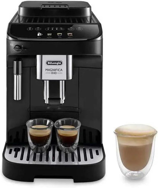 De'Longhi Kaffeemaschine ECAM290.22.B, 4 Rezepte, Magnifica Evo, Automatische mit Milchaufschäumer, Kompakt, Bean-to-Cup Kaffeevollautomat