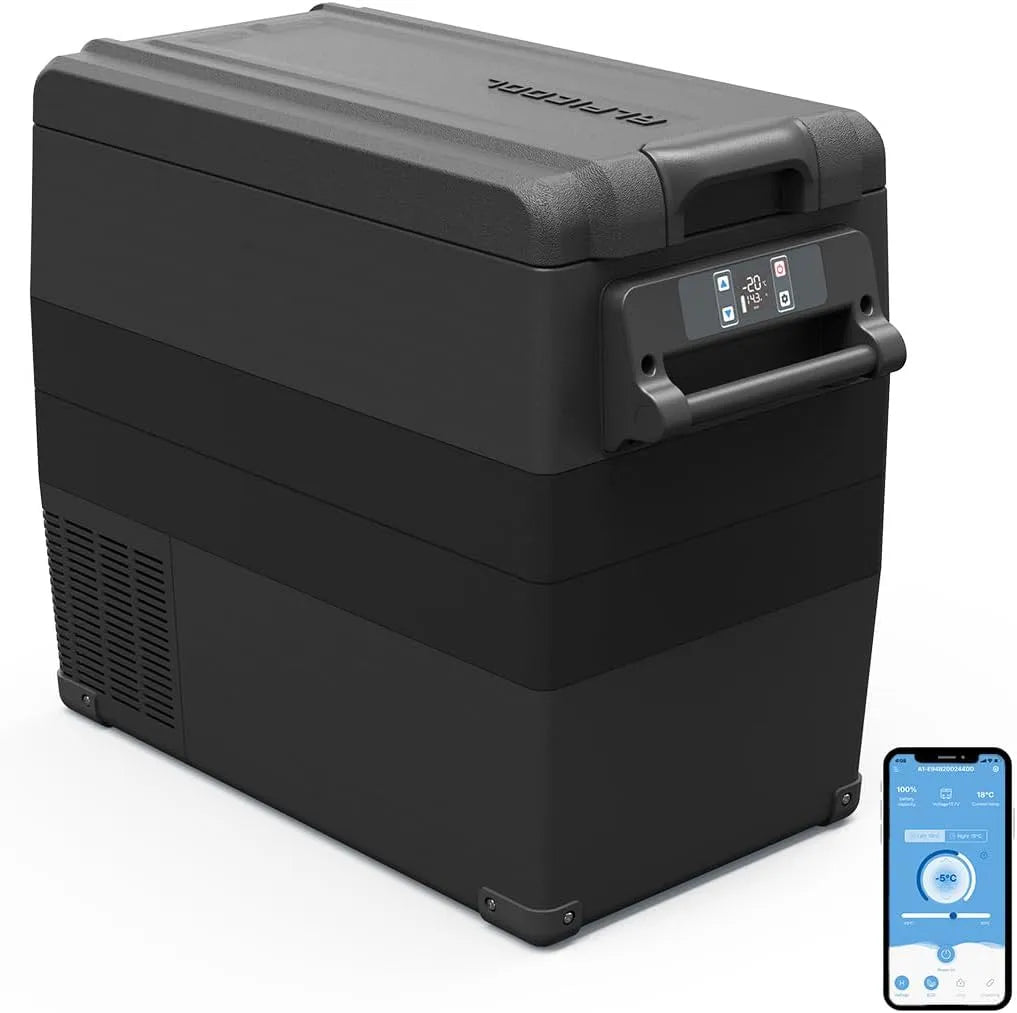 Kompressor NCF55, Alpicool 50L Kühlbox 12V tragbarer Mini-Kühlschrank elektrische Gefrierbox klein Gefrierschrank für Auto camping, 20℃ bis 20℃, Lkw
