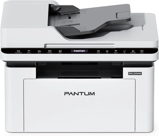 Multifunktions-Laserdrucker Modell BM2309AW 3in1 20ppm PANTUM, A4, Inklusive 500-Seiten-Starter-Tonerkartusche BM2300AW, WLAN &USB, in Schwarz-Weiß