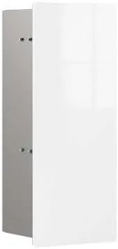 Pure Badschrank Glasfront I Platzsparendes Unterputz WC-Modul emco Asis, mit Einbauschrank für modernes Badezimmerdesign