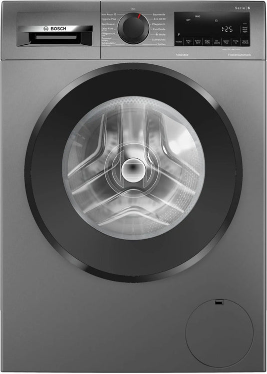 Bosch Waschmaschine WGG244ZR10 1400, Serie 6, Frontbeladung, Gewicht 9 kg, entfernt 16 Fleckenarten, UpM, SpeedPerfect, Nachlegefunktion, AquaStop
