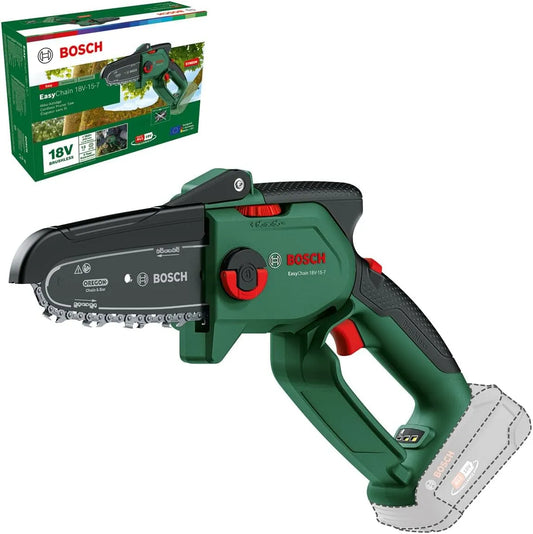 Bosch Modell, kompakte Mini Kettensäge EasyChain 18V-15-7, kompakte Mini Kettensäge EasyChain, Zum Schneiden von Holz, Spannung 18 Volt System