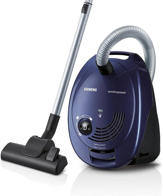 Siemens Staubsauger VS06B1110, Leistung 700 W, 700 Watt, mit Beutel synchropower, Bodenstaubsauger, Hygiene-Filter, Starke Saugleistung, langes Kabel