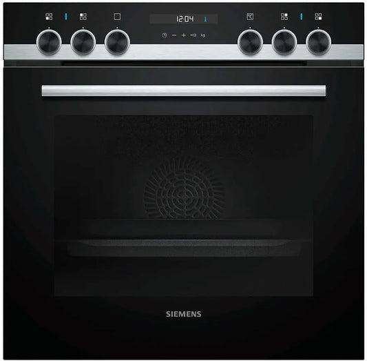 Siemens Backofen HE517ABS0, Elektro, Klapptür, Edelstahl, Breite 59.4 cm, Einbau, Vollglas-Innentür