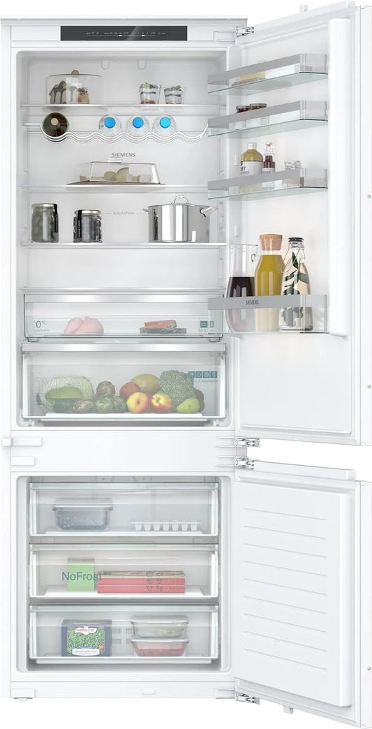 Siemens Modell, 194 x 71 cm Nische KB96NVFE0 iQ300, Fassungsvermögen 285L Kühlen + 98L Gefrieren, Smarte XXL-Einbau-Kühlgefrierkombination, noFrost