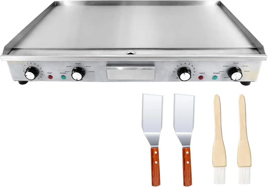 Grill, mit 73x40 cm Grillfläche, Breite 73 cm, Leistung 4400W Profi Gastro Elektrogrill Elektrische Grillplatte, Tischgrill mit Zeitschaltuhr