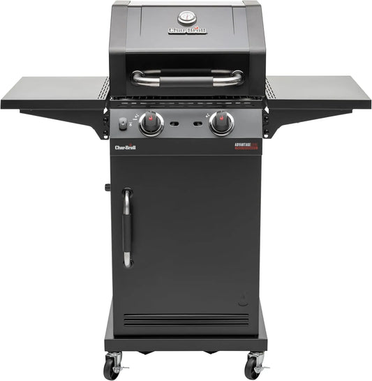 Char-Broil Gasgrill, Advantage CORE B 2 Brenner, TRU-Infrared Technology, Klappbare Seitenablagen, Gusseisen Roste, Ideal für draußen, Garten