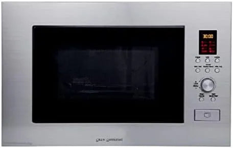 Mikrowelle Einbau, Leistung 900 W, Fassungsvermögen 23 l, Fassungsvermögen 6 Leistungsstufen., Edelstahl