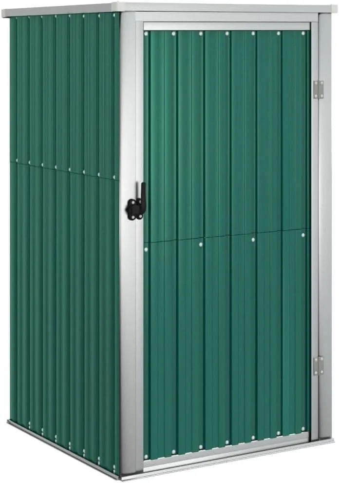 Gerätehaus ACAGALA Metall, Geräteschuppen Gartenhaus 88 x 89 x 161 cm, Verzinkter Stahl, Grün