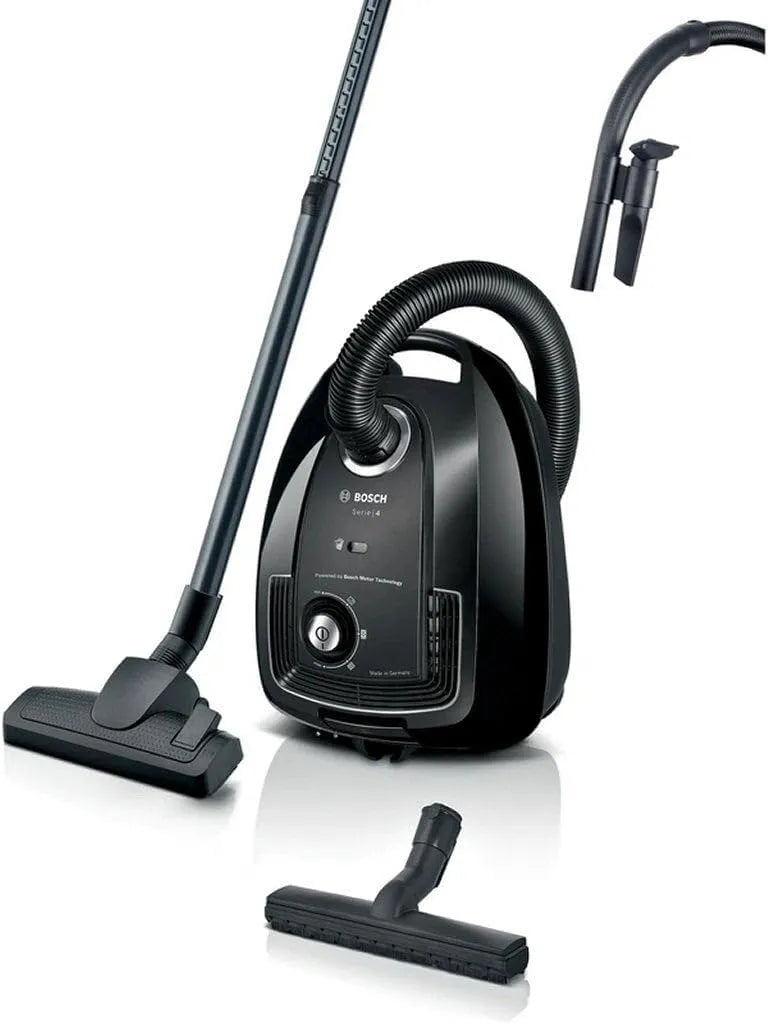 Bosch Staubsauger GL38, Aktionsradius 10 m, mit Beutel, leicht, Hygienefilter PureAir, in Schwarz, Staubbeutel XL 4 l, BGL38BA2H, kompakt