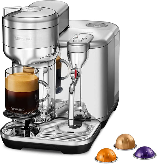 Nespresso Sage VERTUO Creatista Kaffeekapselmaschine von, Silver