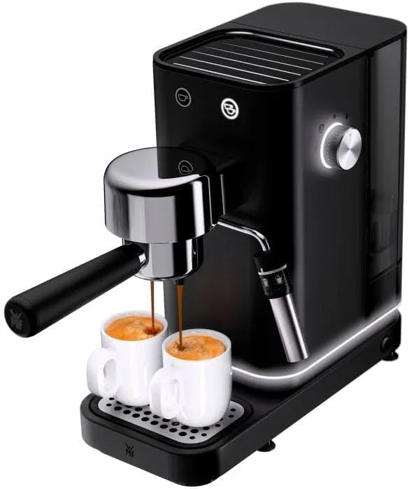 WMF Espressomaschine, Lumero Siebträger 1350 Watt, 15 bar, 3 Einsätzen, für 1-2 Tassen Espresso, Siebträgermaschine, auch für Pads, Milchaufschäumdüse