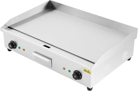 Grill, Gewerblicher Tischgrill für Teppanyaki, Elektrische Grillplatte 4.4KW Professional, Fleisch und Pfannkuchen