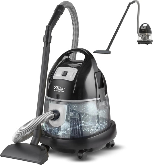 Staubsauger H20 Zilan, mit Wasserfilter Wassersauger beutellos Saugleistung 2000W Beutelloser