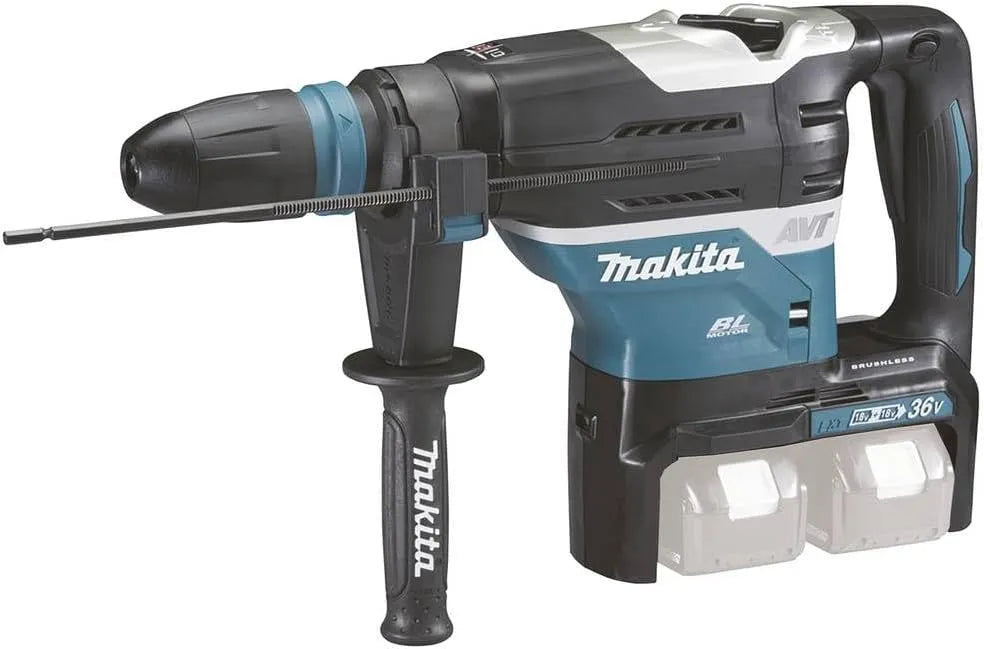 Makita Modell DHR400ZKU 2x18V, Akku-Kombihammer für SDS-MAX mit Bluetooth, ohne Akku, ohne Ladegerät, im Transportkoffer