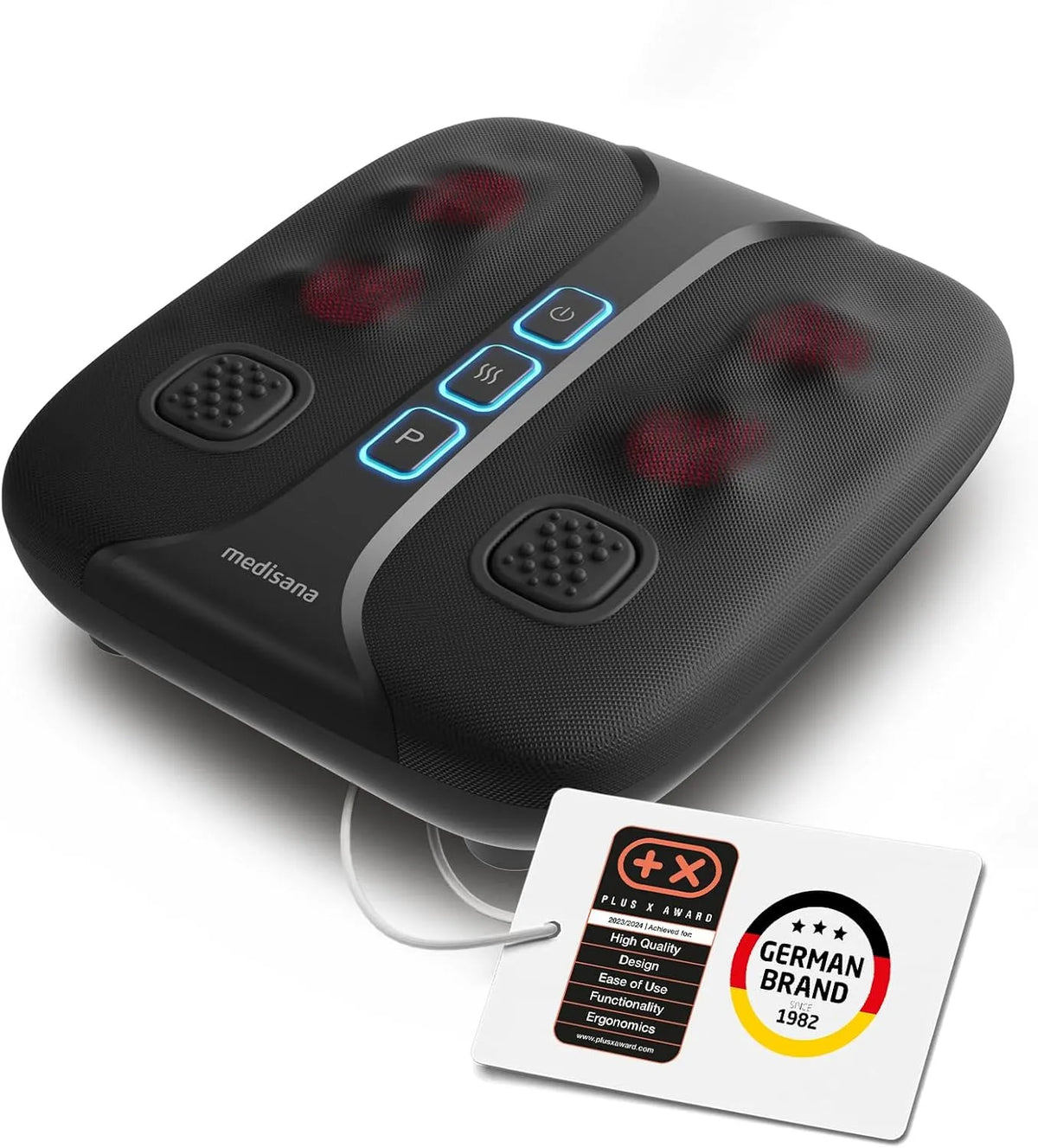 Medisana Bein- und Fußmassagegerät LM 100 medisana LM, Massage mit 2 Vibrationsplatten für Lymphfluss und Durchblutung