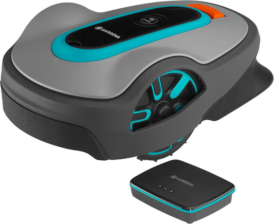Smart SILENO City ² Set: Innovative LONA AI-Technologie 19603-60 Gardena Mähroboter, für Steigungen bis zu 35 Prozent, inklusive. smart Gateway