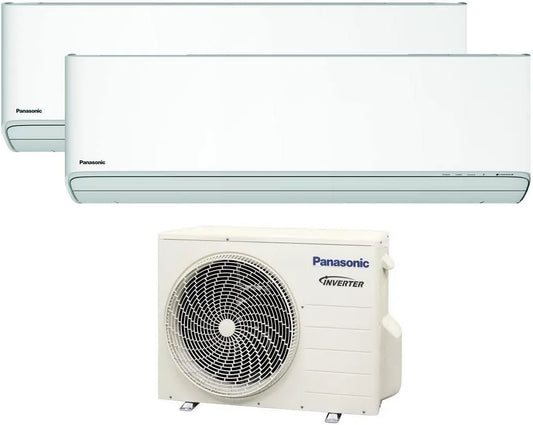 Panasonic Klimaanlage 5000, Dual Split ETHEREA R32 Neue Z Serie, +12000 btu A+++ mit WiFi Funktion, Modell R32