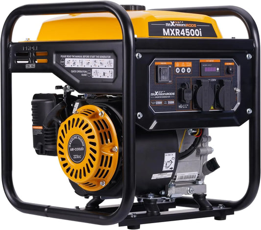 Stromgenerator 3500W Benzin 4 Takt maXpeedingrods Inverter, mit zwei 230V Steckdosen Leise und leicht als Notstromaggregat hausversorgung