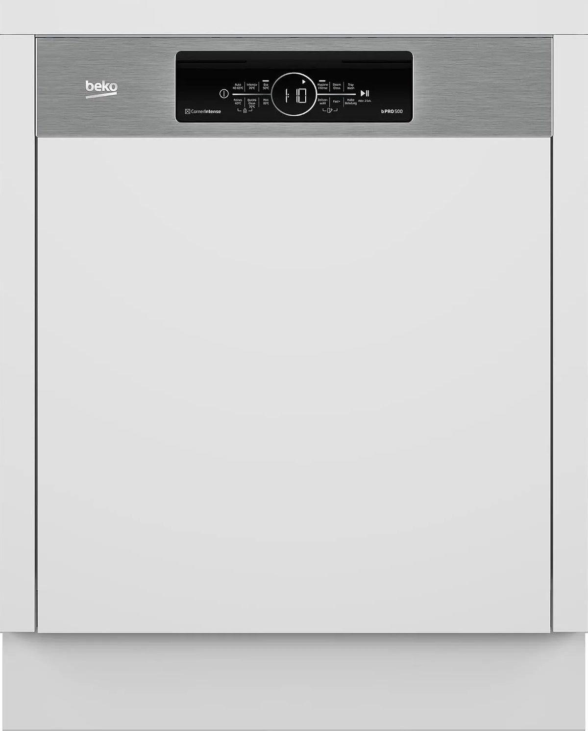Beko Geschirrspüler BDSN38440X, für 14 Maßgedecke, 5 Temperaturen, SteamGloss Trocknung, TrayWash, Einbau 60 cm teilintegriert, 3 Spülebenen, Schnell+