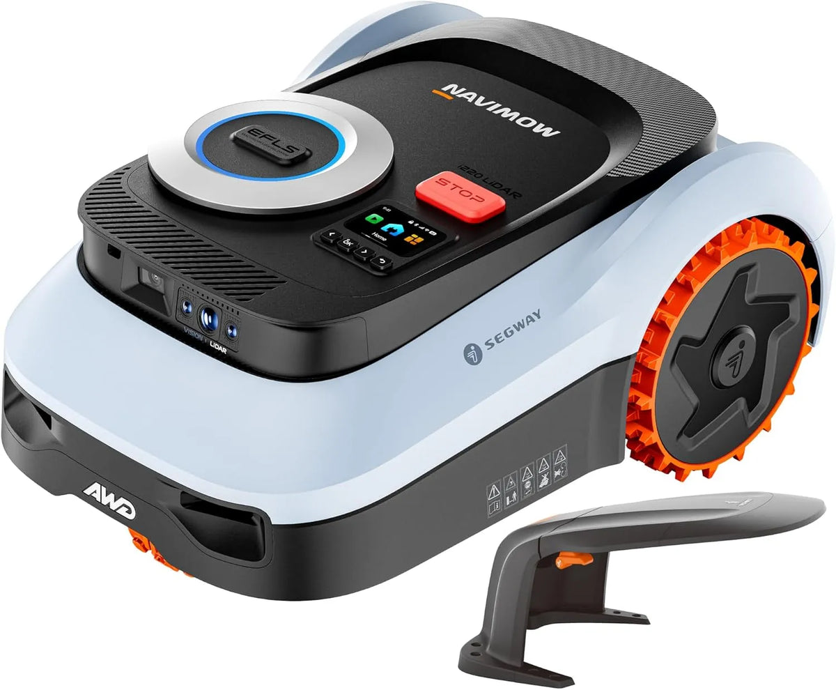 LiDAR Pro Mähroboter mit Garage M Empf. ² Modell i220 Segway Navimow, Xero-Turn AWD, LiDAR+Vision+NRTK-Navigation, Getrennt versandt Werden