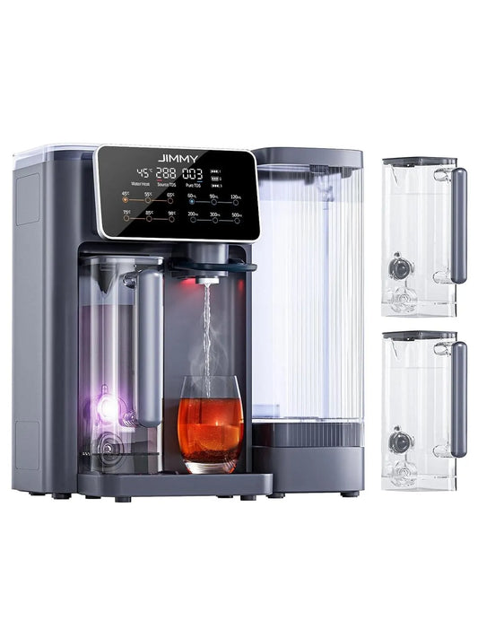JIMMY Modell 3S-Heizung, 7-stufiger Filterung RO & Mineralien, Umkehrosmoseanlage Wasserfilter, UV, R9 Osmoseanlage Trinkwasser Auftisch